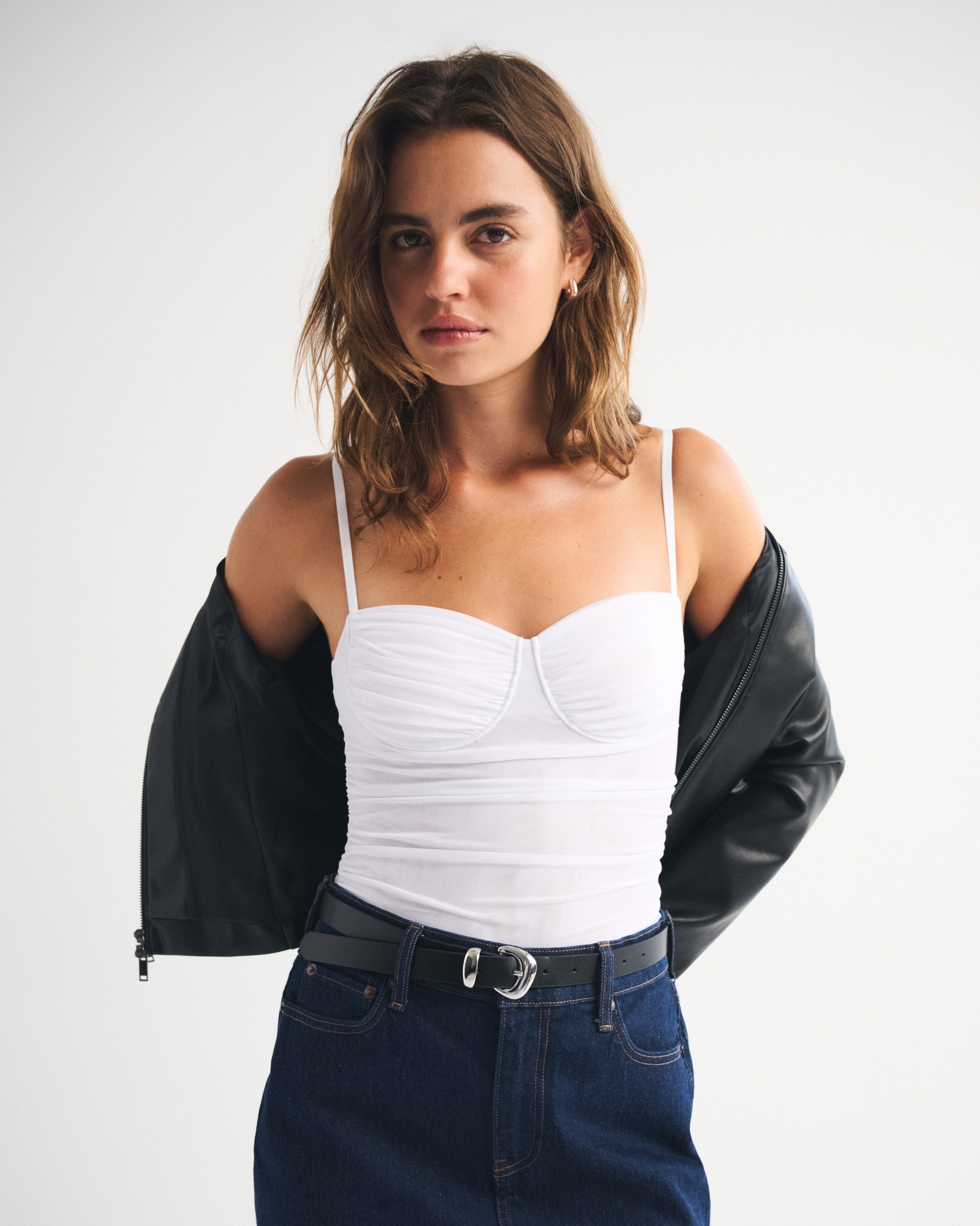 Bra-Free Mesh Bodysuit