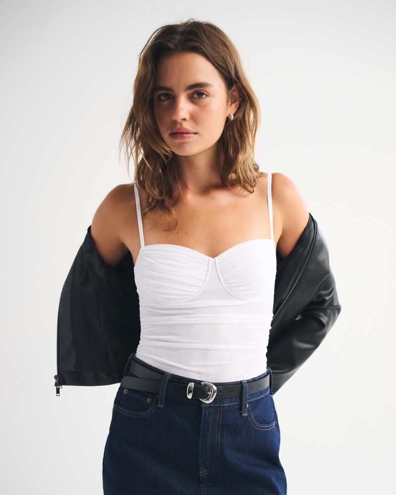 Bra-Free Mesh Bodysuit