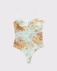 Body de malla con sujetador incorporado