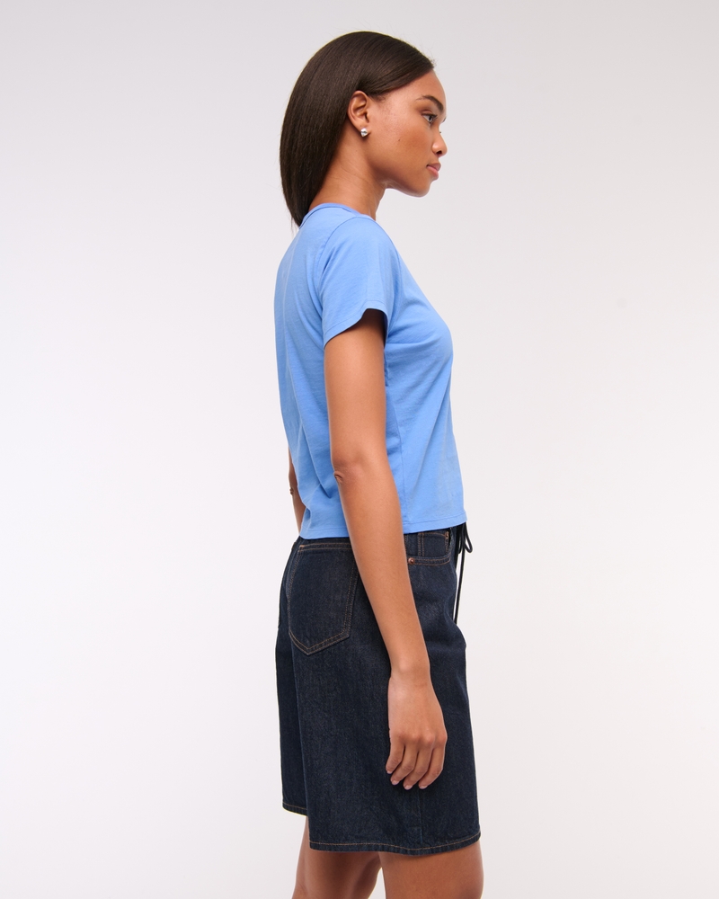 Essential Polished Body-Skimming Tee