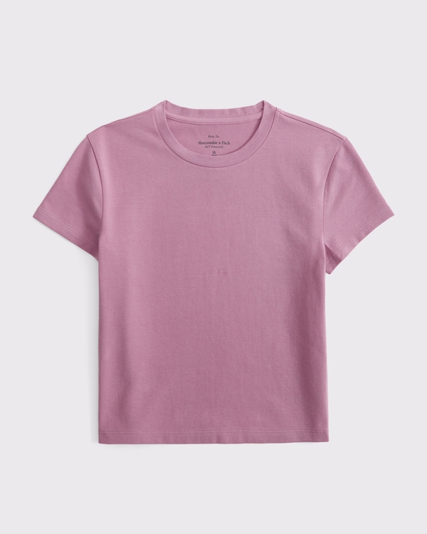 Essential Baby Tee, Muted Purple view 1