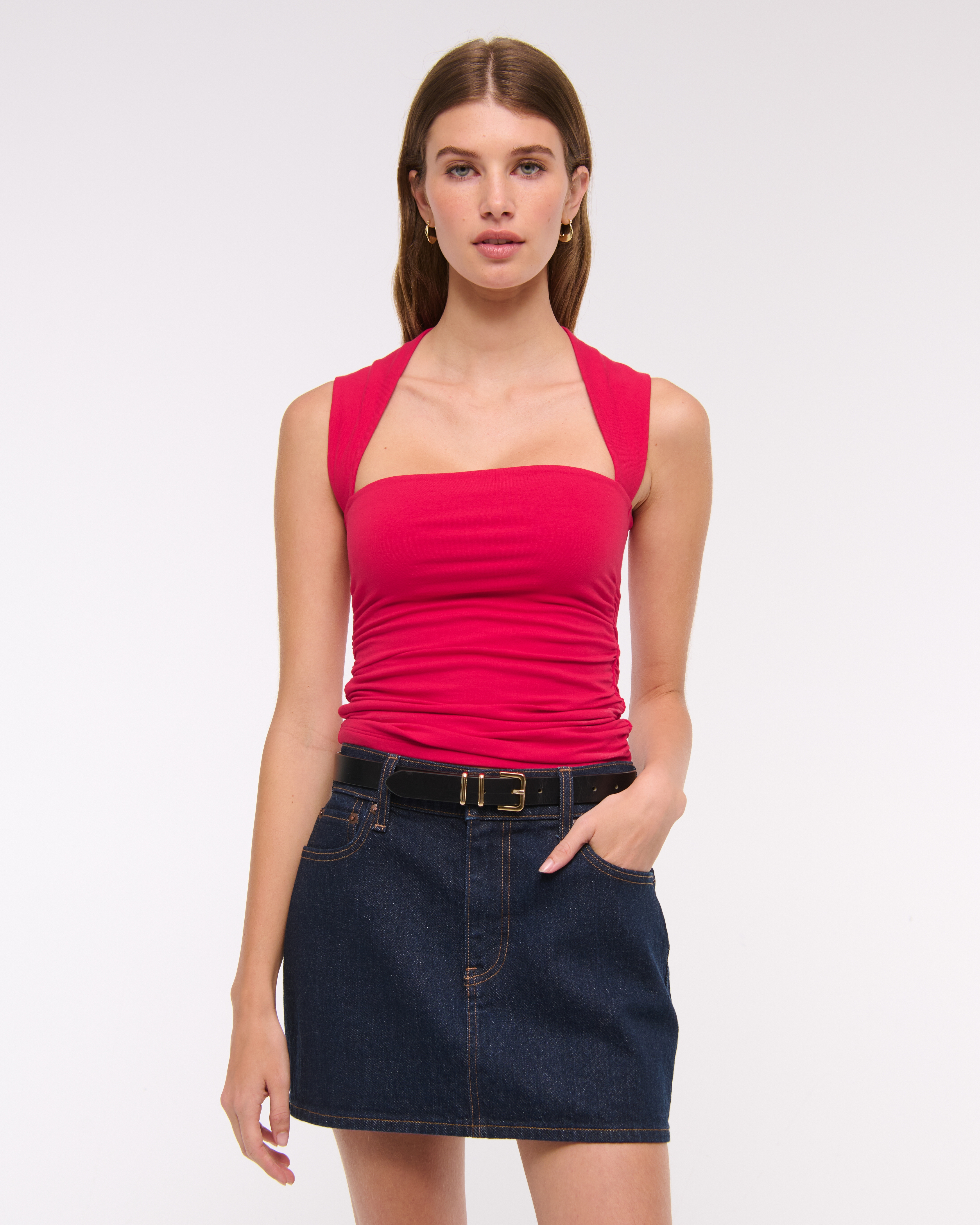 Abercrombie & Fitch The A&f Ava Top In Red