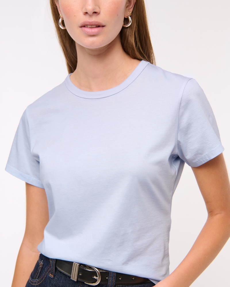 Essential Polished Body-Skimming Tee