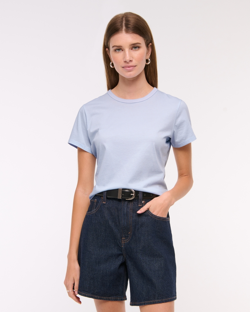 Essential Polished Body-Skimming Tee