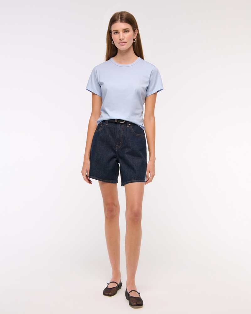 Essential Polished Body-Skimming Tee
