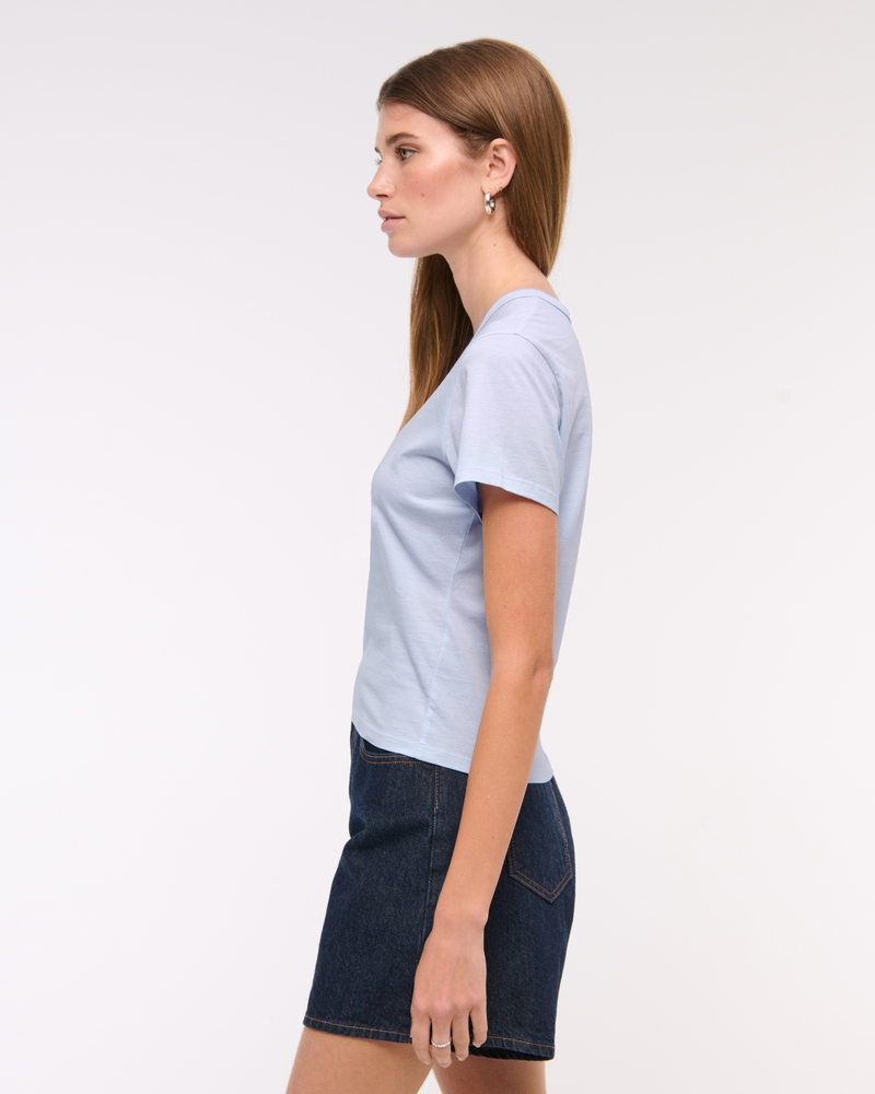 Essential Polished Body-Skimming Tee