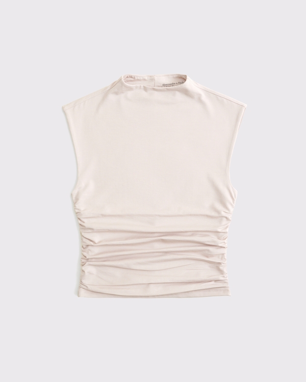 The A&F Paloma Top, Light Taupe view 1