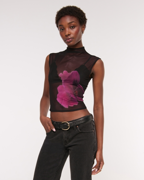 The A&F Paloma Mesh Top