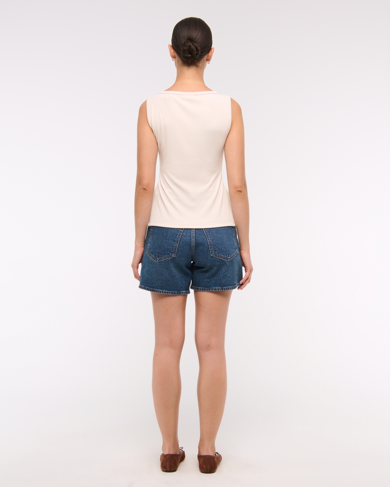 Slash Button-Through Top