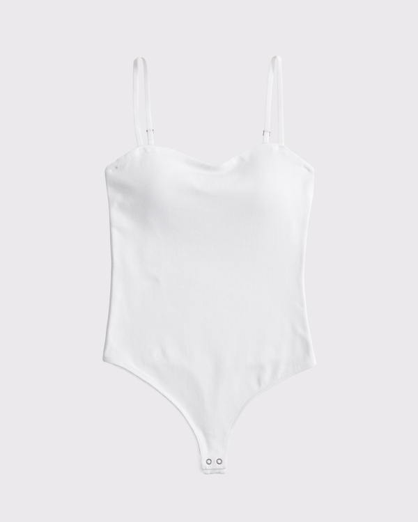 Bra-Free Sweetheart Bodysuit, White view 1