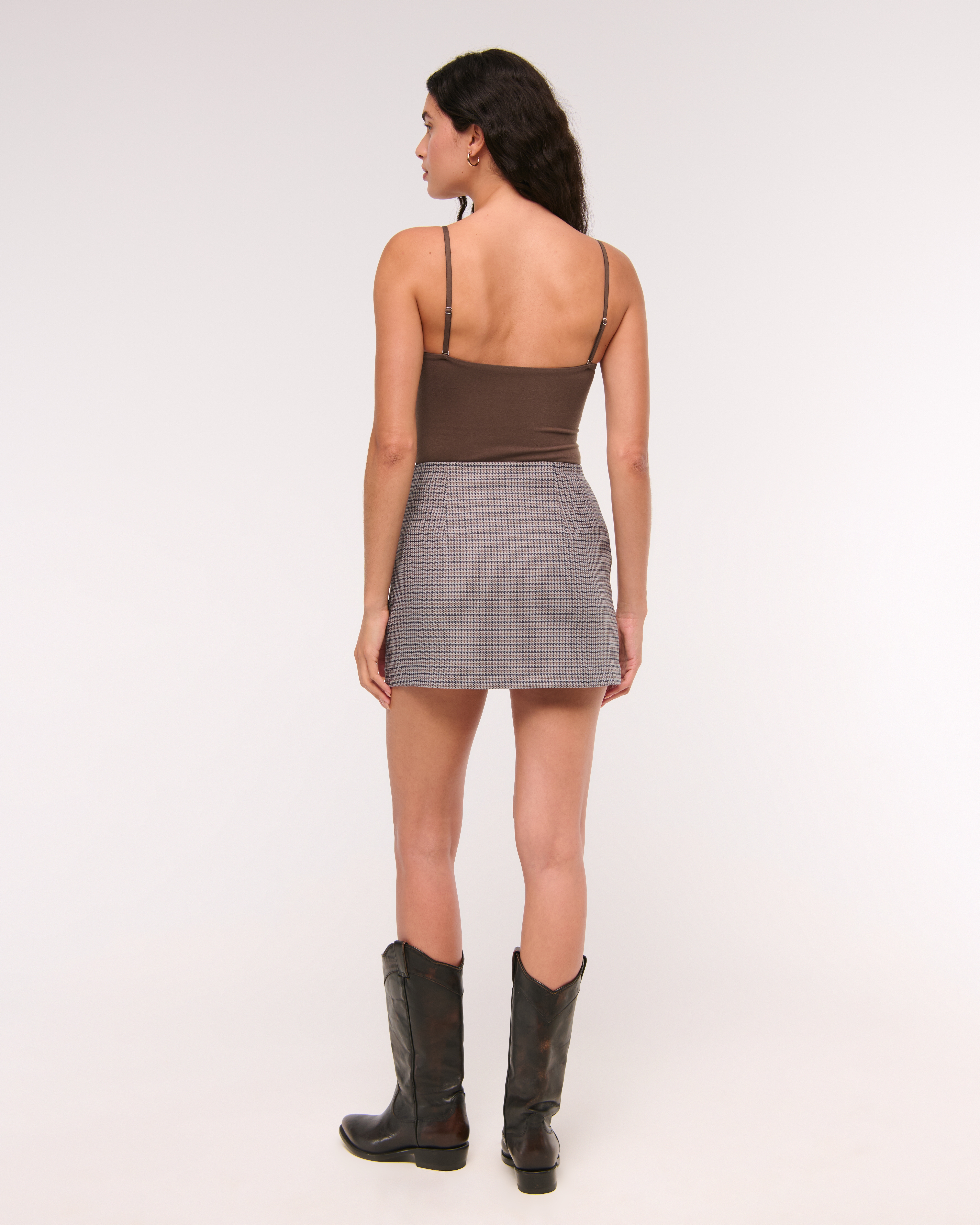 Abercrombie & Fitch Bra-free Sweetheart Bodysuit In Brown