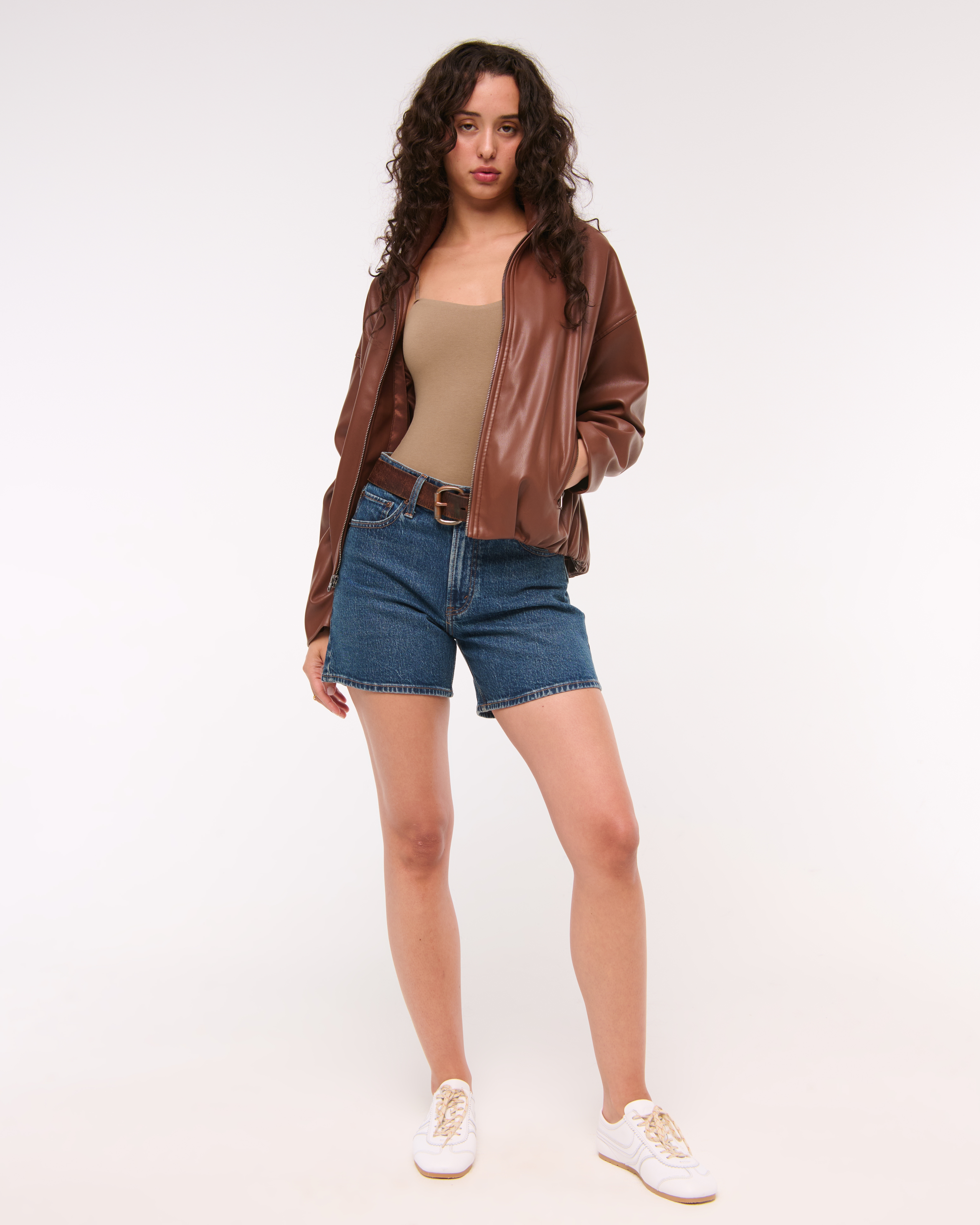 Abercrombie & Fitch Bra-free Sweetheart Bodysuit In Brown