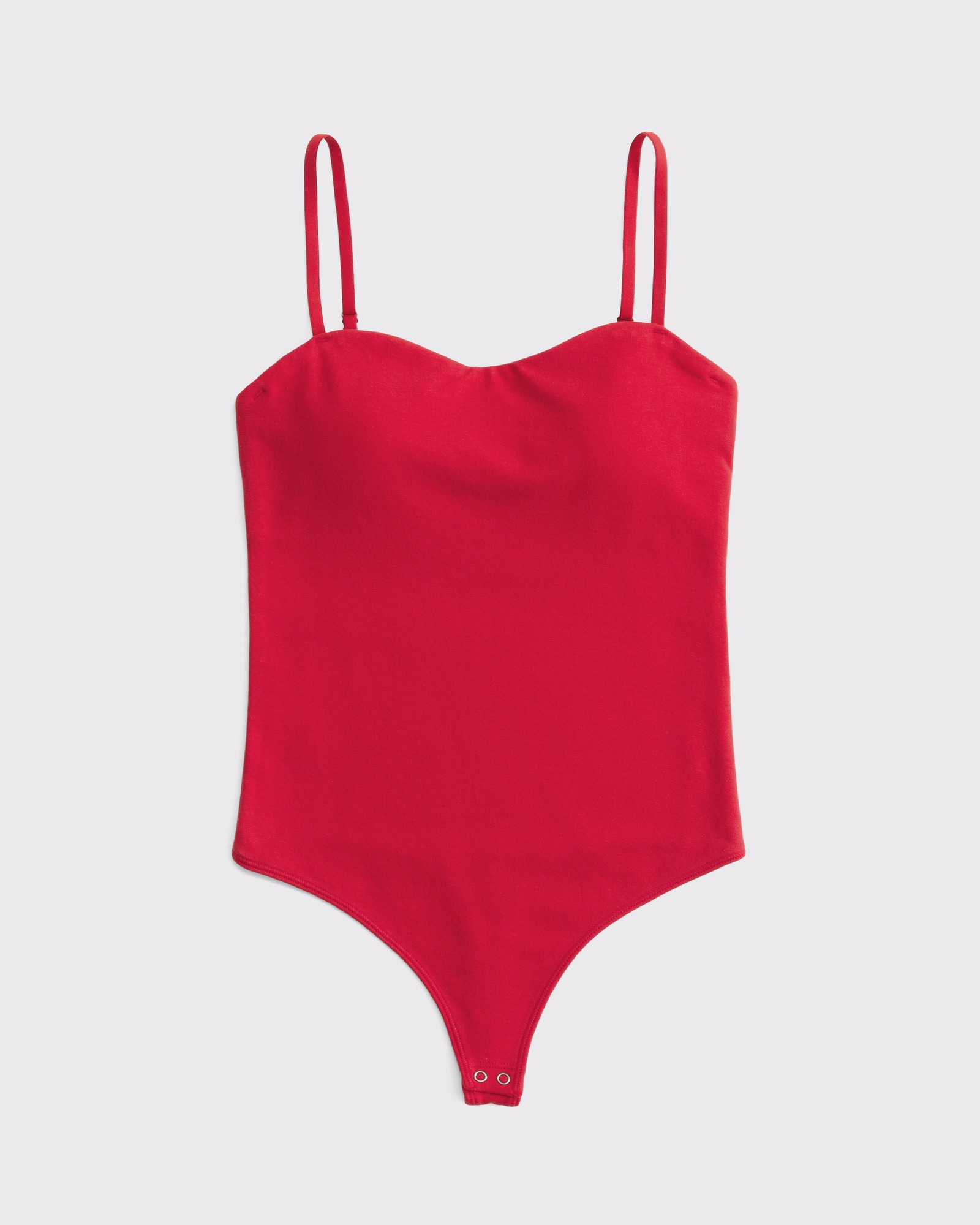 red cotton bodysuit
