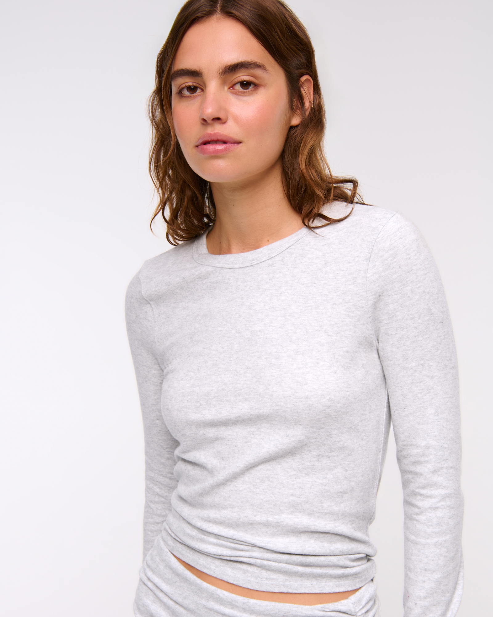 Long-Sleeve Cozy Lounge Knit Tee