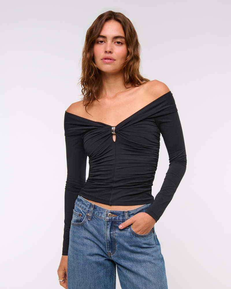 Off-The-Shoulder Hardware Top