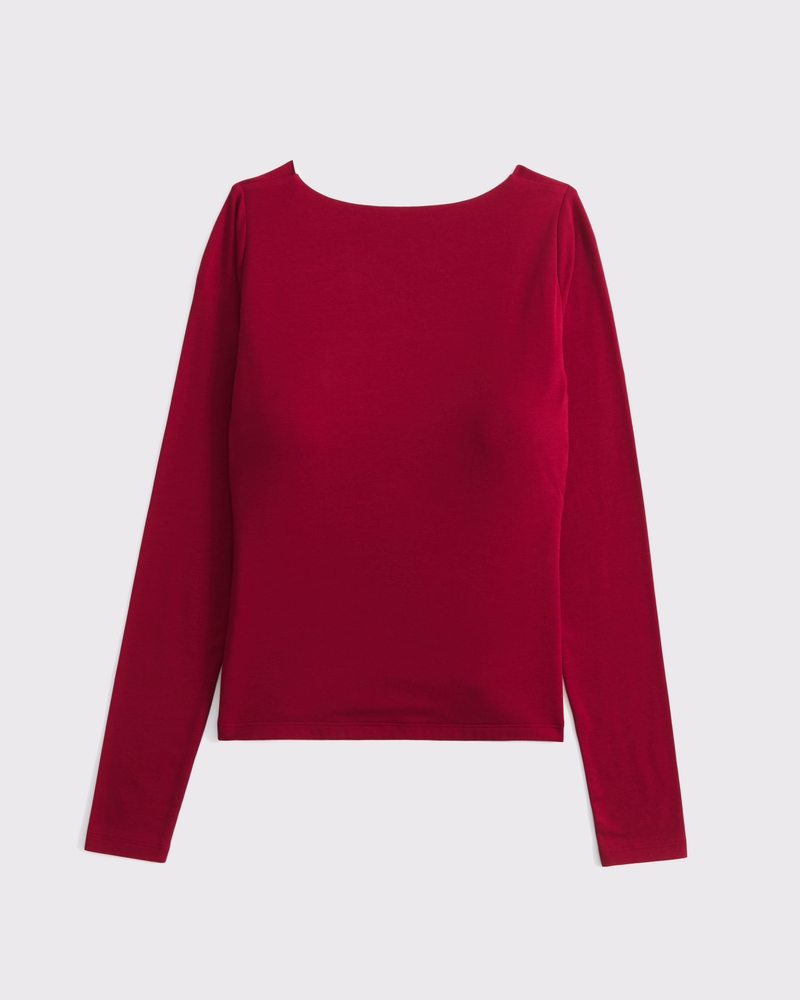 Bra-Free Cowl-Back Hardware Top