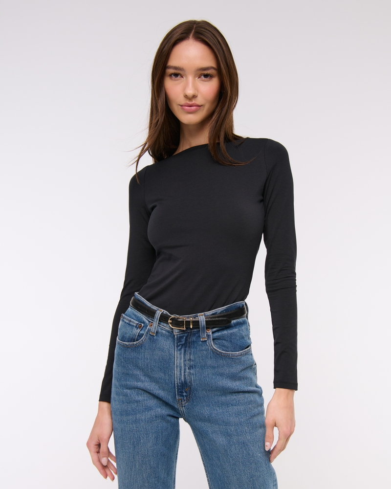 Bra-Free Cowl-Back Hardware Top