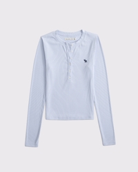 Long-Sleeve Icon Henley Top