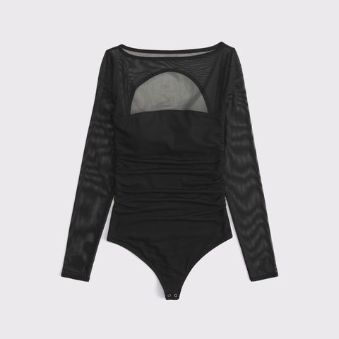 Бра Free Hardware, открытая спина, длинный рукав — Abercrombie & Fitch