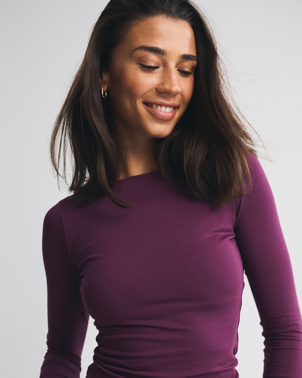 Bra-Free Cowl-Back Hardware Top