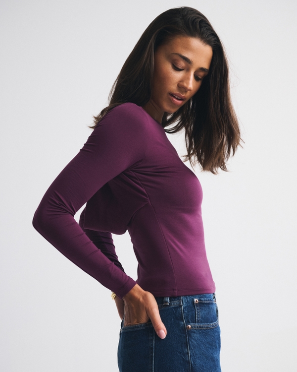 Bra-Free Cowl-Back Hardware Top