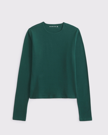 Double-Lined Long-Sleeve Baby Tee from Abercrombie & Fitch - $29