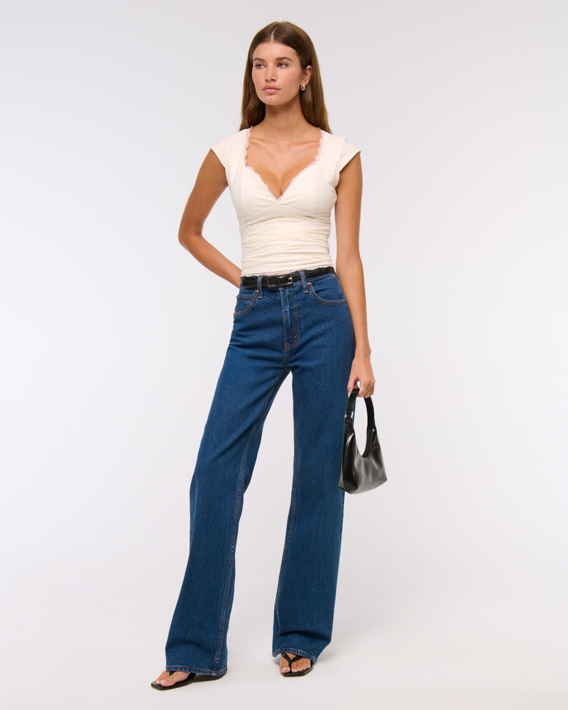 The A&F Zoe Bra-Free Lace Top