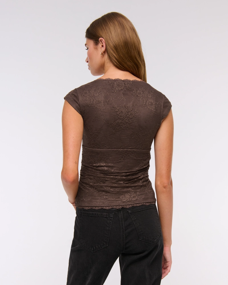 The A&F Zoe Bra-Free Lace Top
