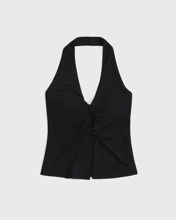 Women's Bra-Free Twist Halter Cutout Top | Women's Tops