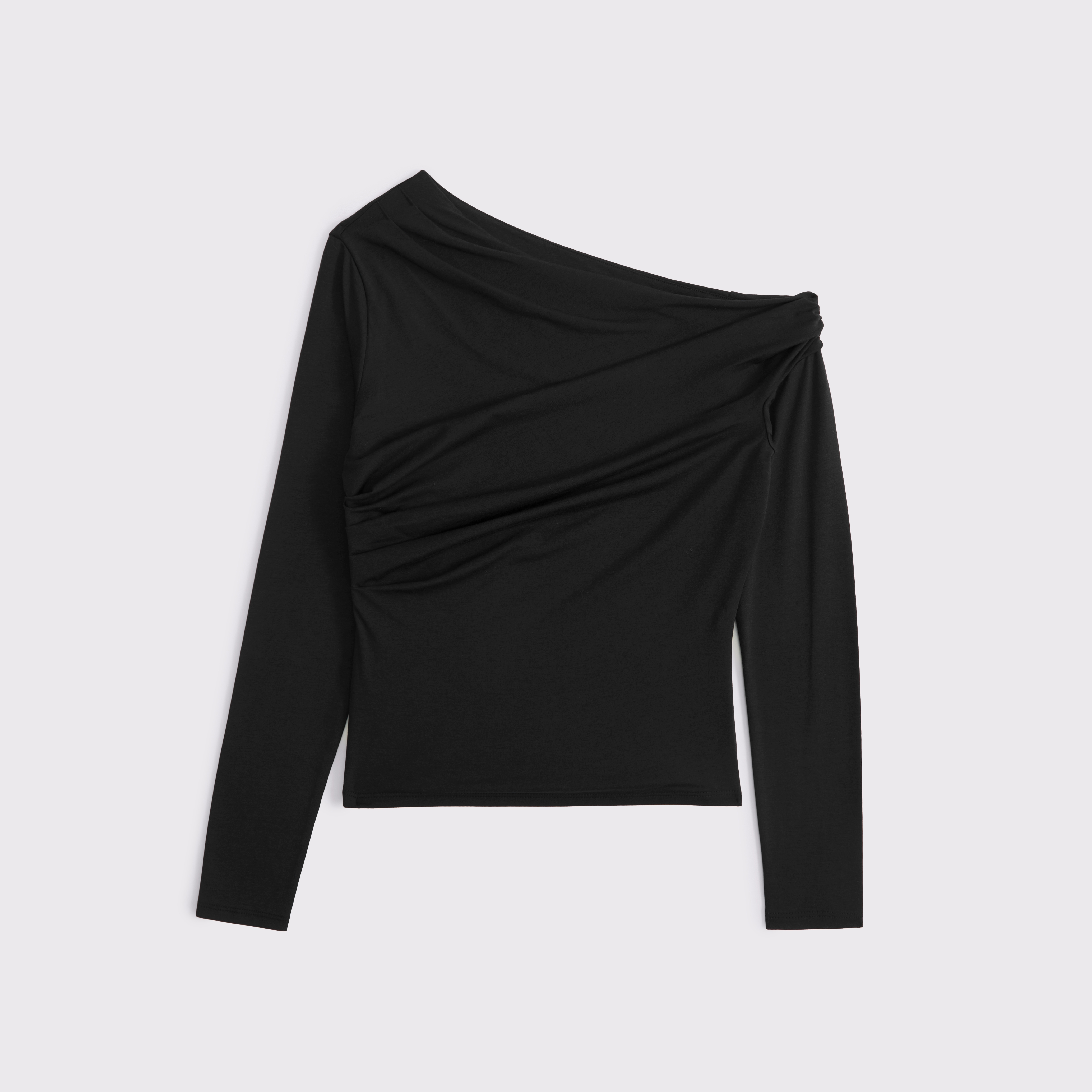 ASYMMETRY-SLEEVE PULLOVER アシンメトリースリーブ黒38 VONIQUE / ENFOLD/ASYMMETRY VOLUME-SLEEVE PULLOVER