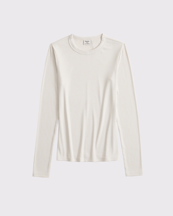 Women's Long-Sleeve Powdered Rib Tee | Women's Clearance
