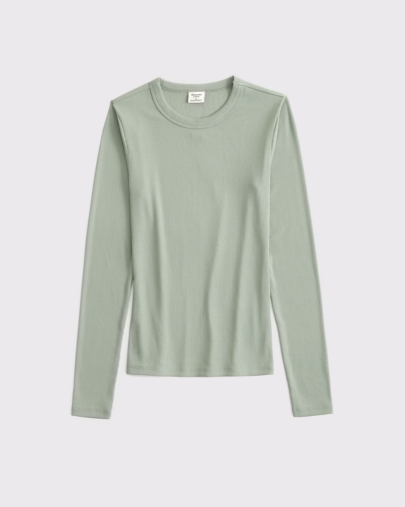 ふ*あ様 jentouis Rib Long Sleeve Tee SIZE M Women's Long-Sleeve Powdered Rib Tee | Women's Clearance