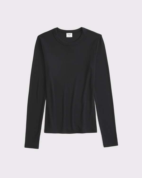 Women's Long-Sleeve Powdered Rib Tee | Women's Tops