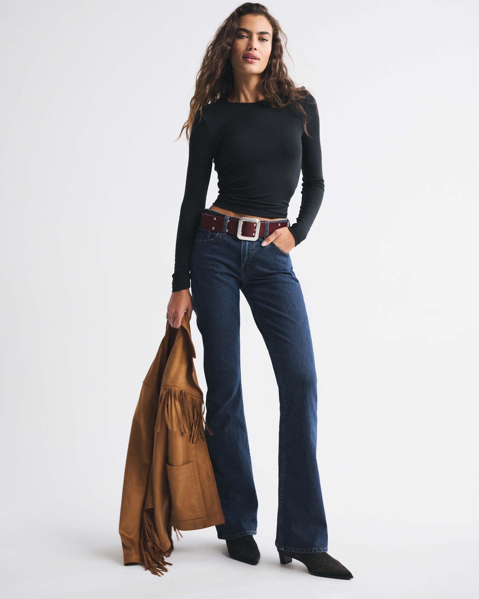 Long-Sleeve Featherweight Rib Baby Tee