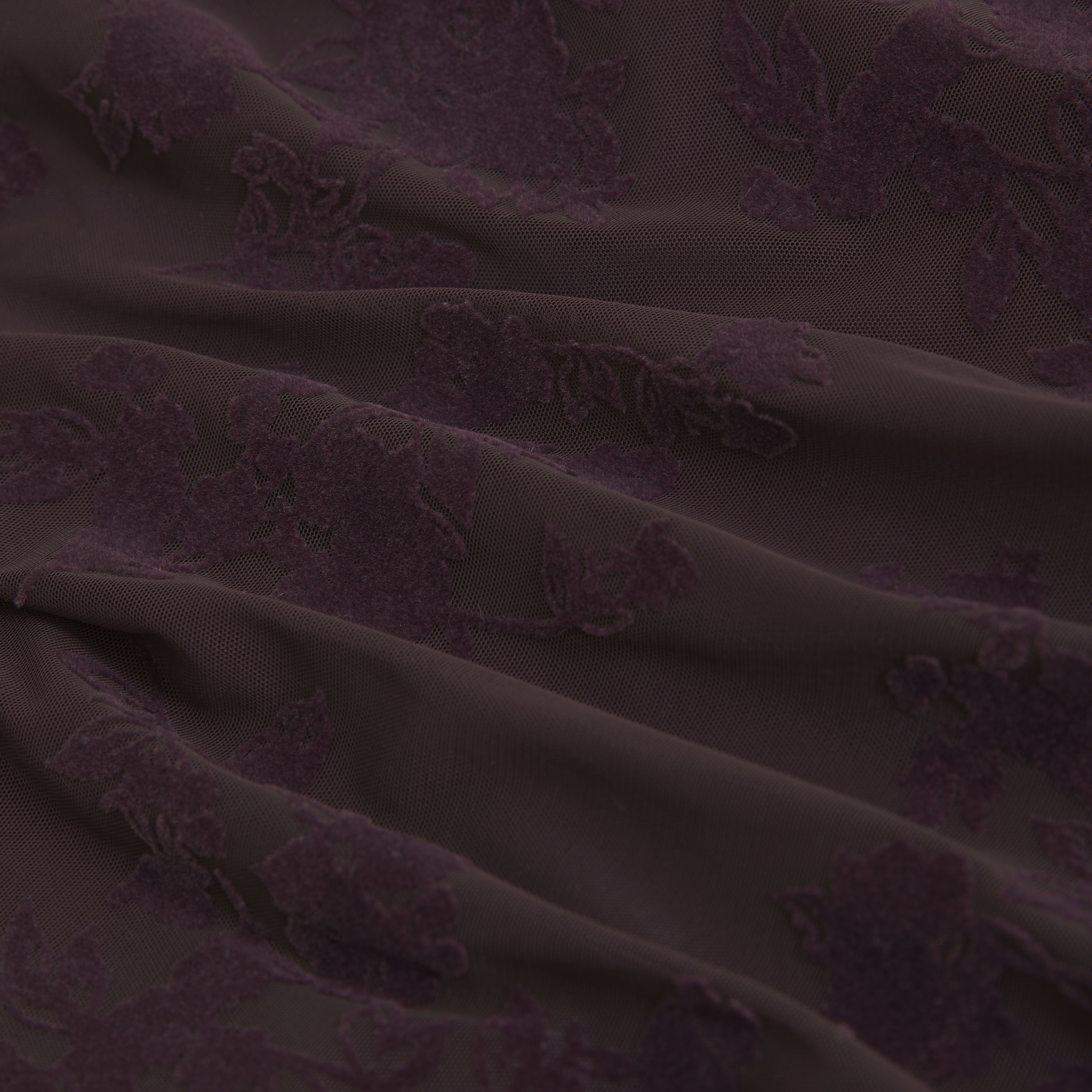 Abercrombie & Fitch The A&f Ava Long-sleeve Mesh Top In Brown