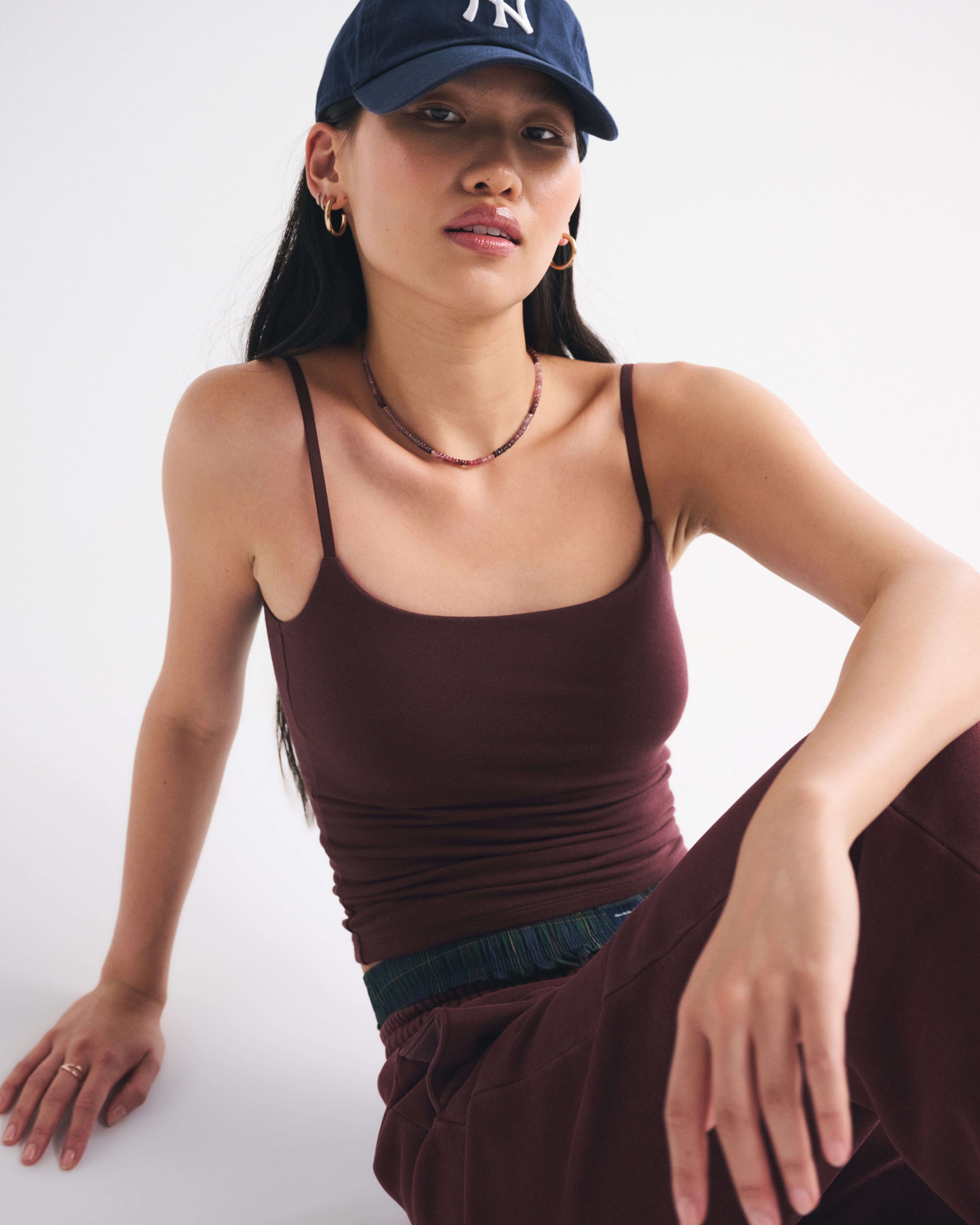 Abercrombie & Fitch Bra-free 90s Cami In Pink