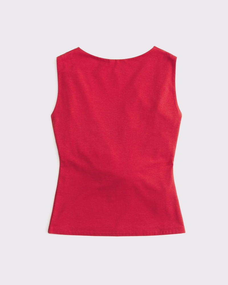 Draped Cowl Back Top