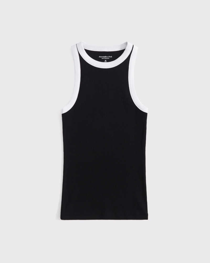 Women's Essential Tuckable High-Neck Rib Tank | Women's Tops