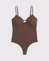 Bra-Free Hardware Cutout Bodysuit