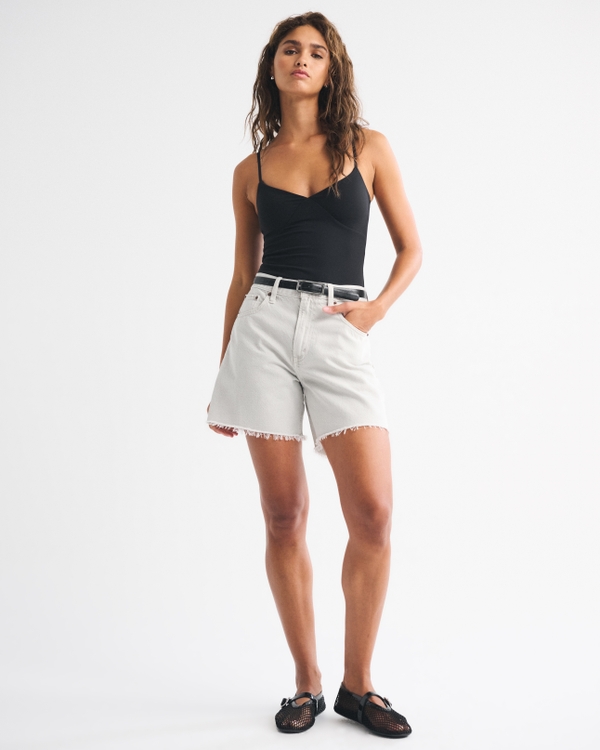 Bra-Free Snatched Seamless V-Neck Cami, Black view 2