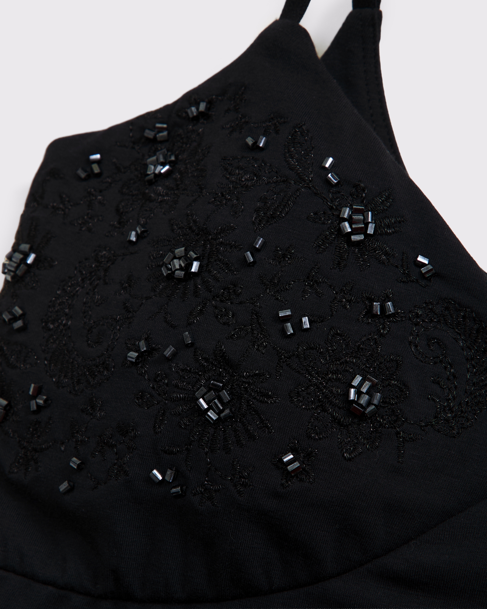 Bra-Free Beaded V-Neck Cami