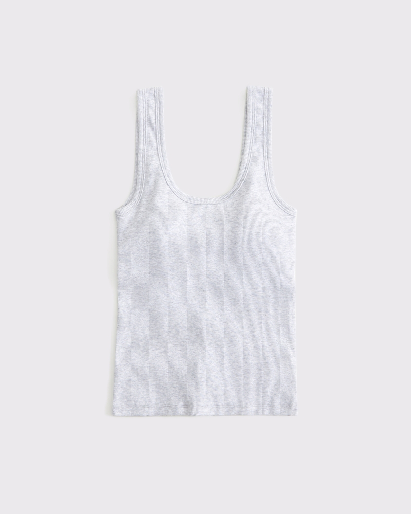 Bra-Free Rib Scoopneck Tank