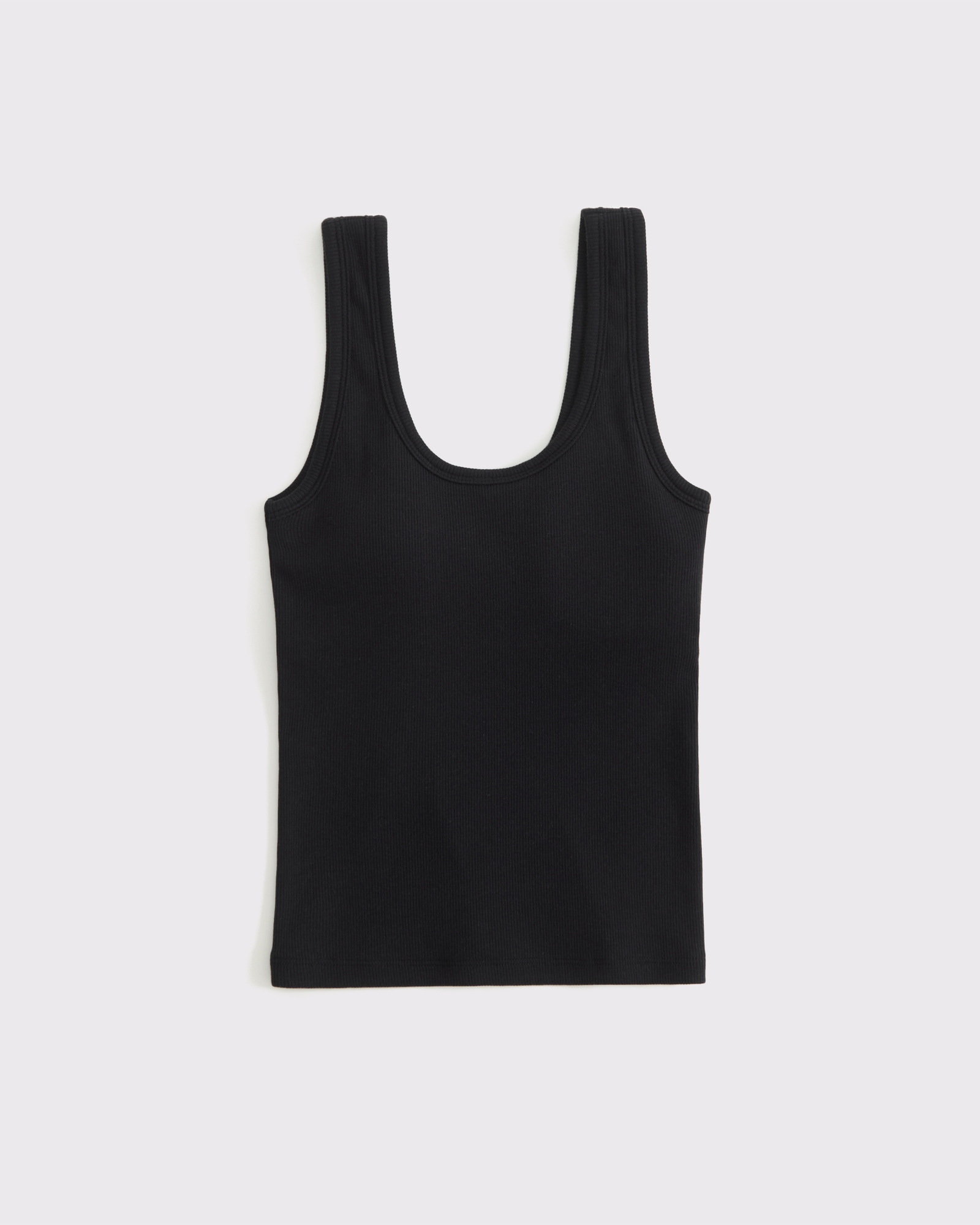 Bra-Free Rib Scoopneck Tank