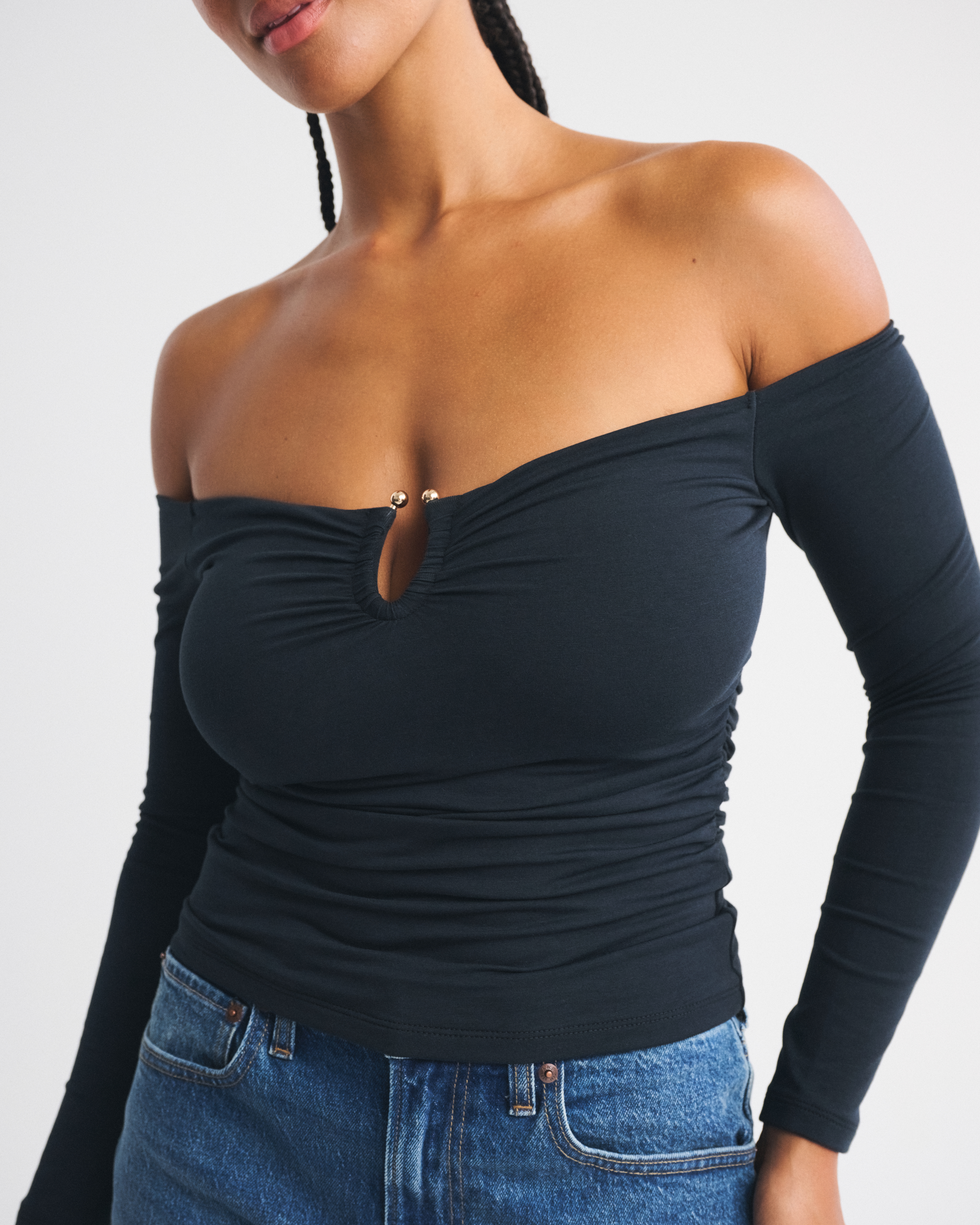 Бра Free Off-The-Shoulder Hardware — Abercrombie & Fitch — фото 2