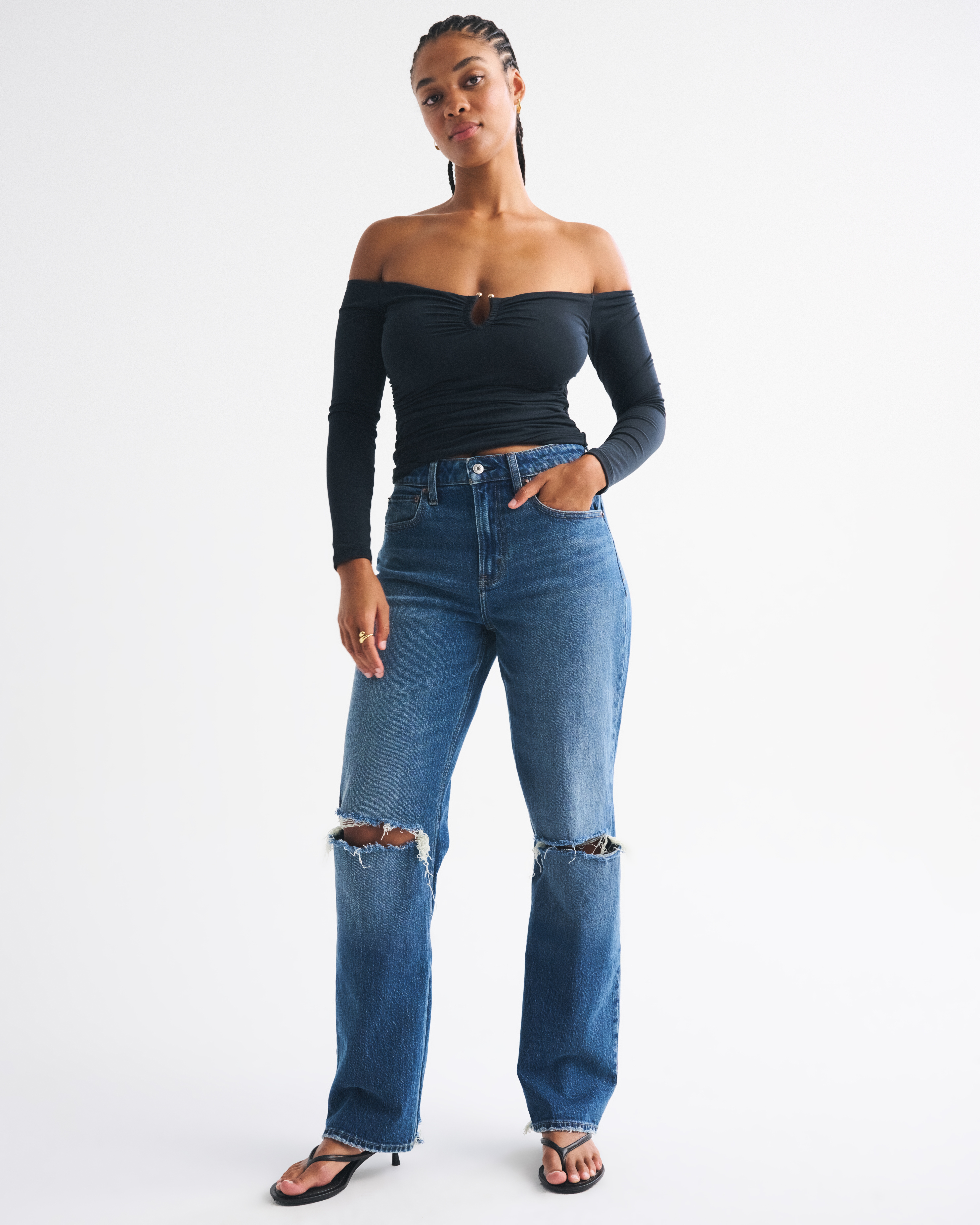 Бра Free Off-The-Shoulder Hardware — Abercrombie & Fitch — фото 3