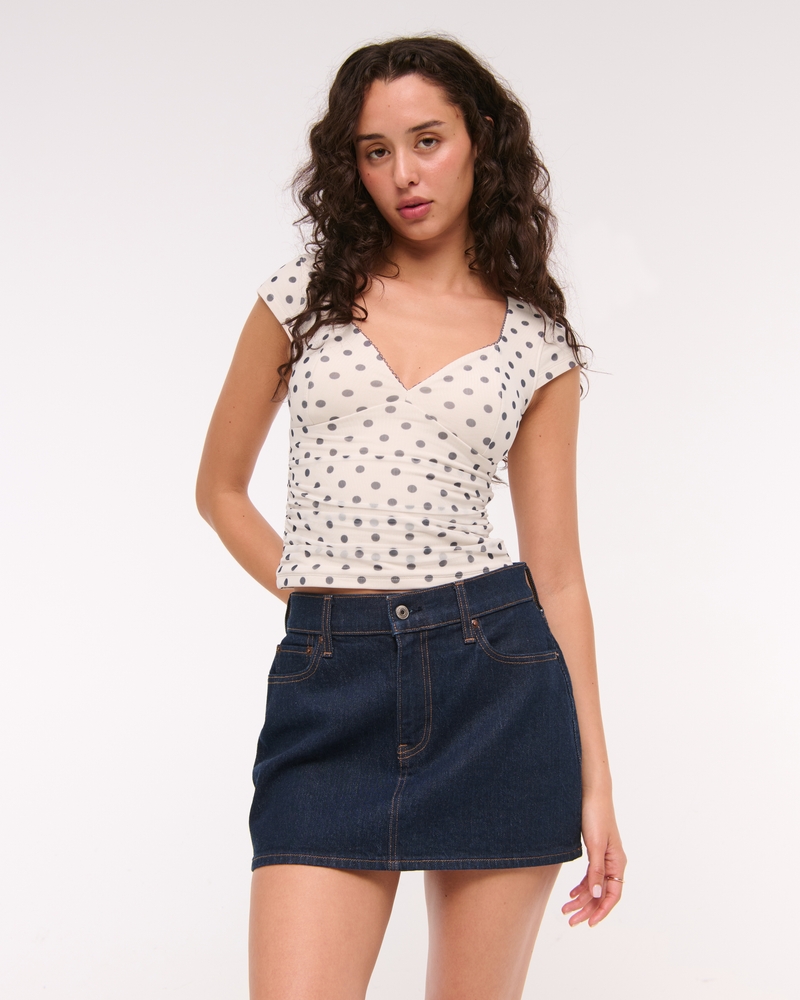 The A&F Zoe Bra-Free Mesh Top
