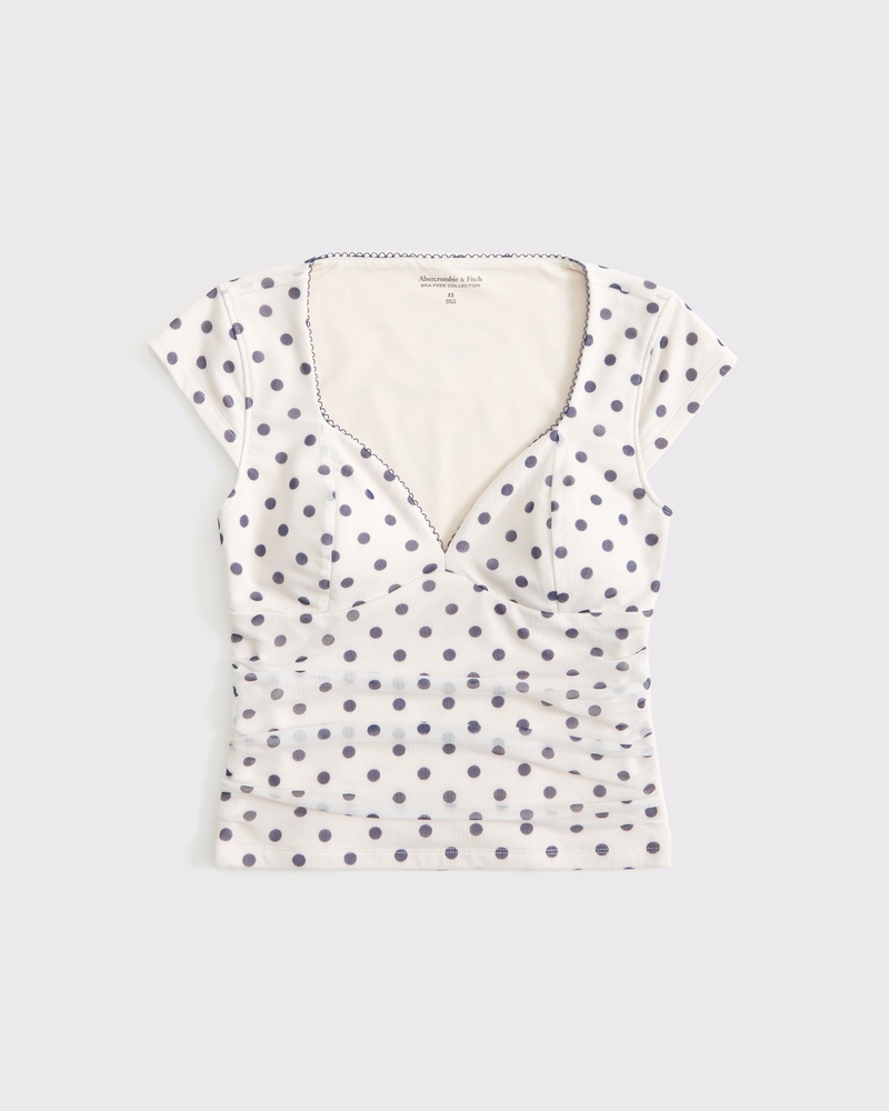 The A&F Zoe Bra-Free Mesh Top