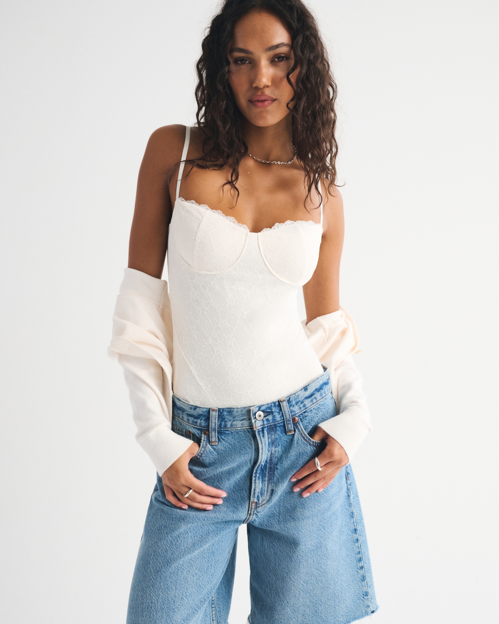 Bra-Free Lace Bodysuit