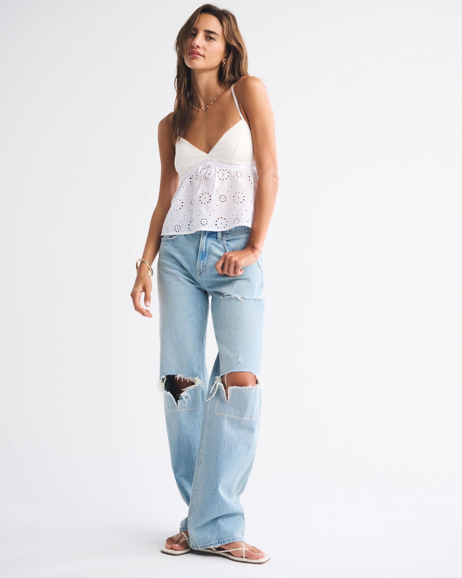 Bra-Free Eyelet Cami