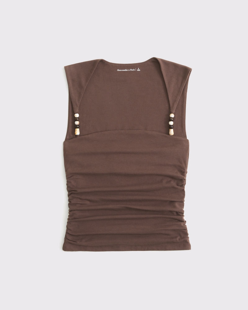 The A&F Ava Beaded Top